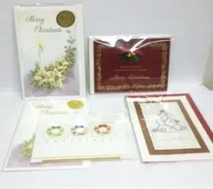 【未開封品】定型内クリスマスカード 5枚組