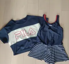 FILA 水着セット 140 ネイビー ストライプ