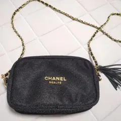 CHANEL BEAUTE ノベルティ ショルダーバッグ ブラック - メルカリ