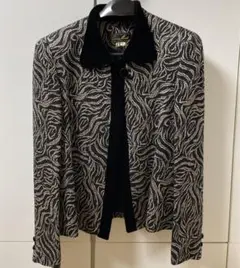 ジャケット　ヴィンテージ　レトロ　シルク混　未使用