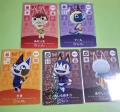 amiibo カード あつ森 みかっち マール たま みしらぬネコ あやしいネコ