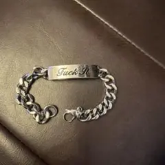 HUF シルバーチェーンブレスレット L/XL HUF（ハフ） ブレスレット HUF H LINK BRACELET アクセサリー