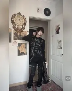 スタッズ付きロングTシャツarchive opium y2k 00s y2k