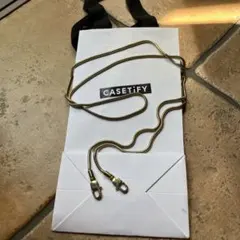 CASETiFY ゴールドショルダーストラップ