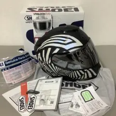 SHOEI GT-Air2 QUBIT 美品　シルバーミラーシールド付 個性的な左右非対称グラフィックを採用！ ショウエイの