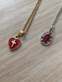 オメダイ2個セット　ハート型&オーバル型