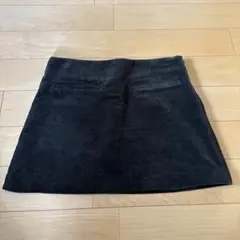 ZARAカーキ　コーデュロイ ミニスカート