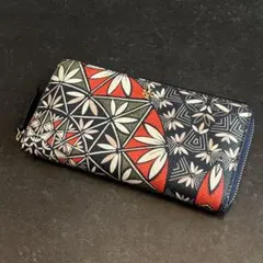 希少　トリーバーチ　TORY BURCH　長財布　ラウンドジップ　和柄