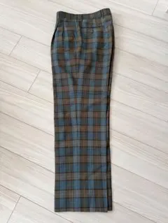 GENEXE SPORTS CLUB チェック柄スラックス