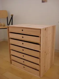 廃盤品】無印良品 4段 パイン材チェスト - メルカリ