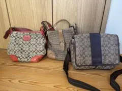 COACH シグネチャー クロスボディ メッセンジャーバッグ 美品　他3点セット
