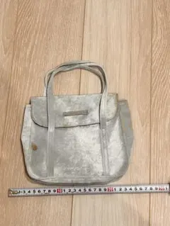 Christian Schiffer ベロア ハンドバッグ シルバー レディース