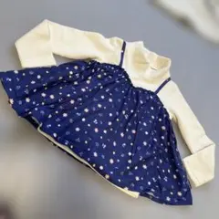 花柄 キャミソール 重ね着風 トップス キッズ　ムージョンジョン