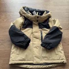 110サイズ 防風防水コート ベージュ×黒