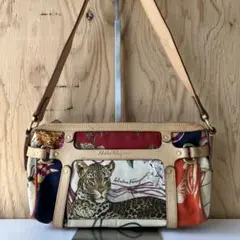 【希少】Salvatore Ferragamo フェラガモ トーバッグアニマル柄 2025年最新】フェラガモ レオパード バッグの人気アイテム