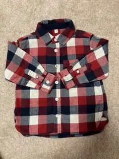 無印良品　フランネルシャツ　長袖　90センチ