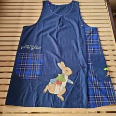 ピーターラビット エプロン ネイビー