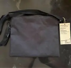 【無印良品】【新品未使用】撥水加工　ブラック　サコッシュ