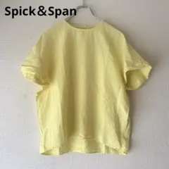 スピックアンドスパン　リネンレーヨンブラウス　麻混　イエローのサムネイル