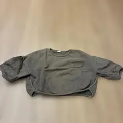 本日お値下げ韓国服　子ども服　裏起毛トレーナー　ポケット付き