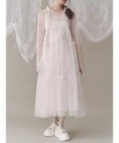 merry jenny petit flowerチュールキャミワンピース