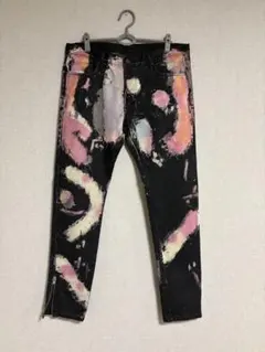 GUCCI グッチ ブリーチ加工 スキニーデニムパンツ 花柄刺繍 - メルカリ