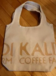 未使用…KALDI エコバッグ ホワイト メッシュ