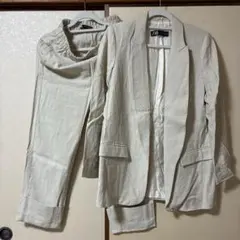 ZARA クリーム色 セットアップ Mサイズ