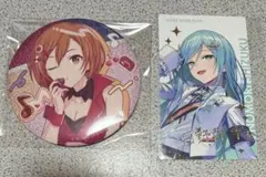 プロセカ　日野森雫　クリフェス　エピカ　箔押し、バースデー　缶バッジ　MEIKO