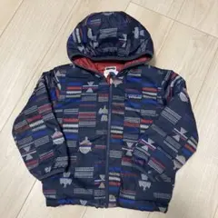 patagonia 幾何学模様 フード付きコート 3T