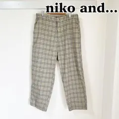niko and... ニコアンド　TRイージーケアチェックパンツ