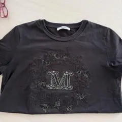MaxMara ブラック 半袖Tシャツ Mロゴのサムネイル