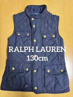 ラルフローレン　キルティング　ベスト 紺色　130cmサイズ　【未使用に近い】