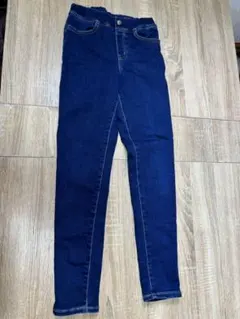 GU ダークブルー スキニーパンツ 50