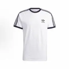新品L Adidas 3本線 半袖ティー ホワイト　IA4846