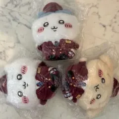 ちいかわ　阪急電車なほわほわぬいぐるみS 3点セット