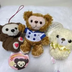小さなクマたちのぬいぐるみバッグチャーム