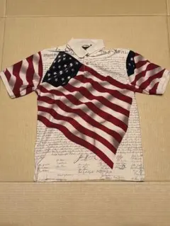 USフラッグ　ポロシャツ　アメリカ国旗