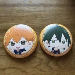 ハイキュー　タイトーくじ　缶バッジ　日向・山口