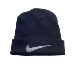【90’s】NIKE ビーニー　ニット帽　刺繍ロゴ　古着　希少　菅田将暉