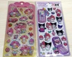 【正規品】マイメロクロミ　平成はっぴーフォンシール　ドロップジェリーシール　2点