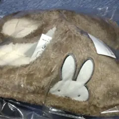 ミッフィー　ボアルームシューズ　ブラウン　スリッパ　サンダル　あったか　ふわふわ