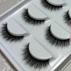 カラーブラウン つけまつげ 7ペア ナチュラル 目尻ロング マツエク風