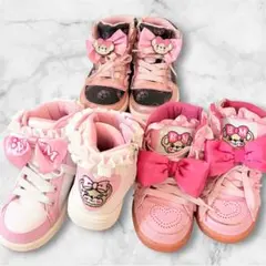限定価格❤️アースマジック ♥ ハイカット スニーカー 3足セット 18cmのサムネイル