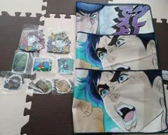 一番くじ ジョジョの奇妙な冒険 L賞ステッカー　ラバーチャーム　タオル