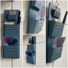 アンティークTRADE MARK ポストカード.文具入れ
