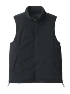 無印良品　撥水洗える中わたウォーキングベスト　XXL ブラック