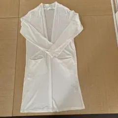 白　薄手ロングカーディガンのサムネイル