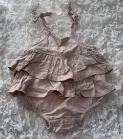 tete a tete フリル付きロンパース 80