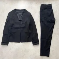 GREEN LABEL RELAXING　ノーカラーセットアップパンツスーツ S